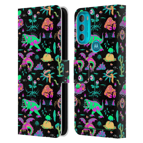 Rick And Morty Season 3 Graphics Aliens Leather Book Wallet Case Cover For Motorola Moto G71 5G