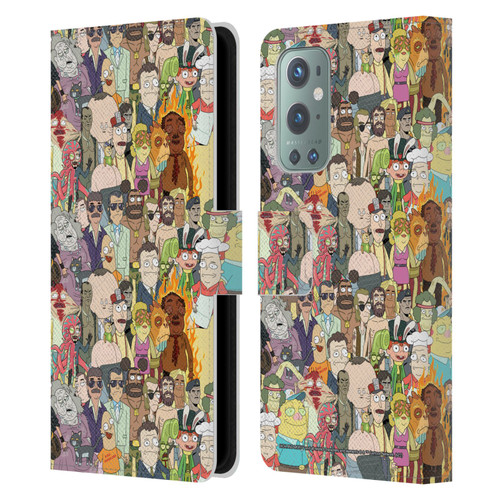 Rick And Morty Season 3 Graphics Interdimensional Space Cable Leather Book Wallet Case Cover For OnePlus 9