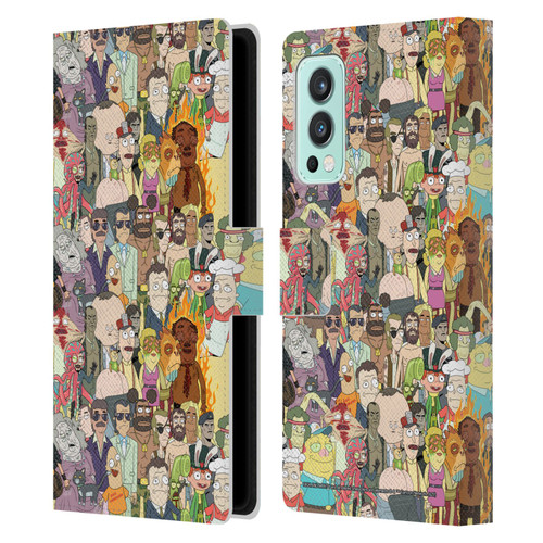 Rick And Morty Season 3 Graphics Interdimensional Space Cable Leather Book Wallet Case Cover For OnePlus Nord 2 5G