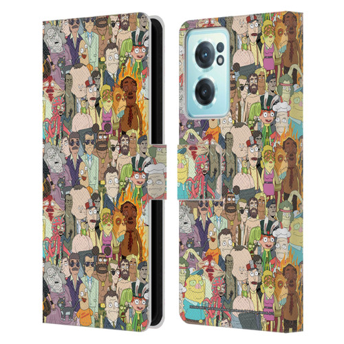 Rick And Morty Season 3 Graphics Interdimensional Space Cable Leather Book Wallet Case Cover For OnePlus Nord CE 2 5G