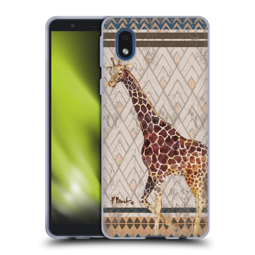 Paul Brent Animals Tribal Giraffe Soft Gel Case for Samsung Galaxy A01 Core (2020)