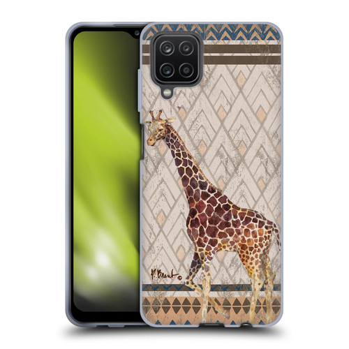 Paul Brent Animals Tribal Giraffe Soft Gel Case for Samsung Galaxy A12 (2020)