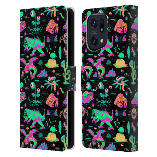 Rick And Morty Season 3 Graphics Aliens Leather Book Wallet Case Cover For OPPO Find X5 Pro