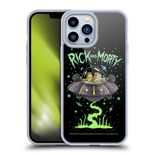 Rick And Morty Season 1 & 2 Graphics The Space Cruiser Soft Gel Case for Apple iPhone 13 Pro Max
