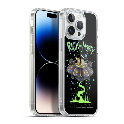 Rick And Morty Season 1 & 2 Graphics The Space Cruiser Soft Gel Case for Apple iPhone 13 Pro Max & MagSafe