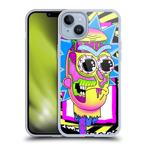 Rick And Morty Season 1 & 2 Graphics Rick Soft Gel Case for Apple iPhone 14 Plus
