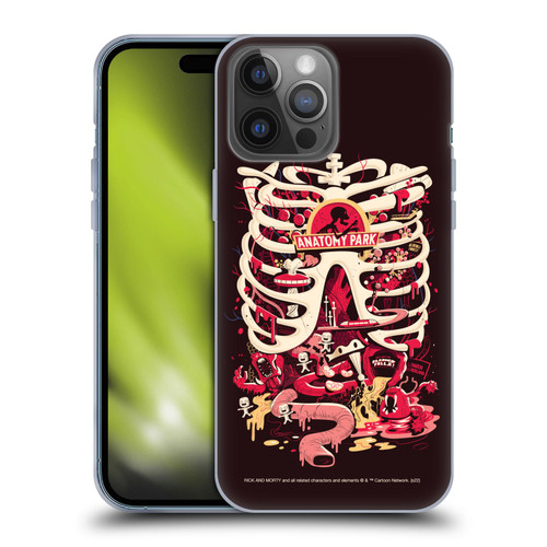 Rick And Morty Season 1 & 2 Graphics Anatomy Park Soft Gel Case for Apple iPhone 14 Pro Max