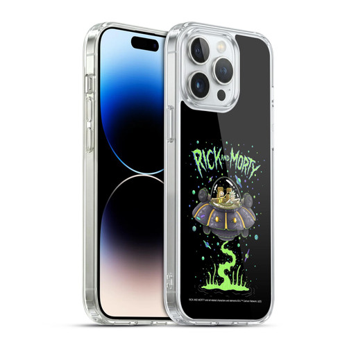 Rick And Morty Season 1 & 2 Graphics The Space Cruiser Soft Gel Case for Apple iPhone 14 Pro Max & MagSafe