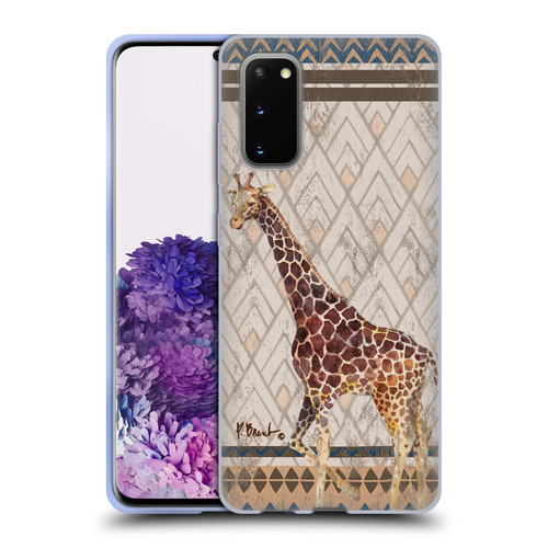 Paul Brent Animals Tribal Giraffe Soft Gel Case for Samsung Galaxy S20 / S20 5G