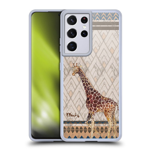 Paul Brent Animals Tribal Giraffe Soft Gel Case for Samsung Galaxy S21 Ultra 5G