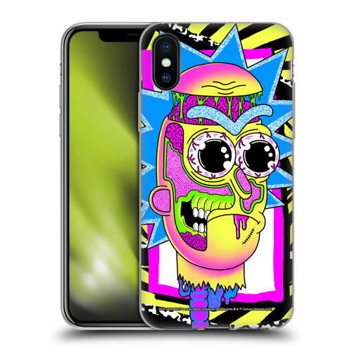 Rick And Morty Season 1 & 2 Graphics Rick Soft Gel Case for Apple iPhone X / iPhone XS