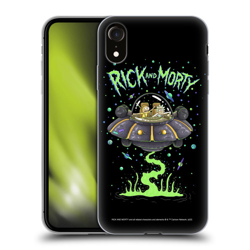 Rick And Morty Season 1 & 2 Graphics The Space Cruiser Soft Gel Case for Apple iPhone XR