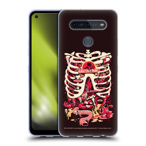 Rick And Morty Season 1 & 2 Graphics Anatomy Park Soft Gel Case for LG K51S