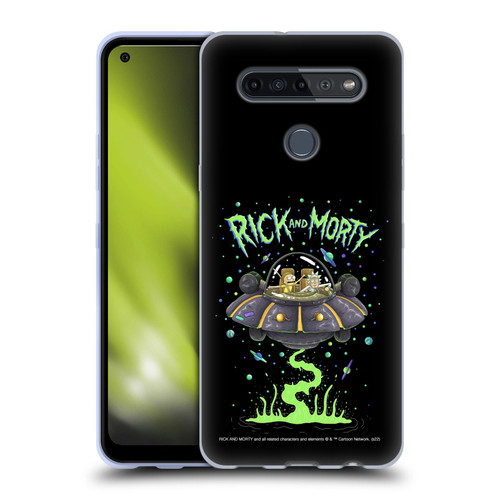 Rick And Morty Season 1 & 2 Graphics The Space Cruiser Soft Gel Case for LG K51S