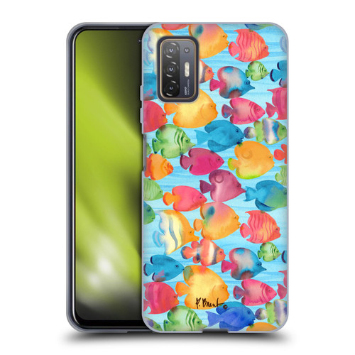 Paul Brent Coastal Tropical Fish School Soft Gel Case for HTC Desire 21 Pro 5G