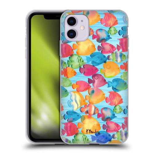 Paul Brent Coastal Tropical Fish School Soft Gel Case for Apple iPhone 11