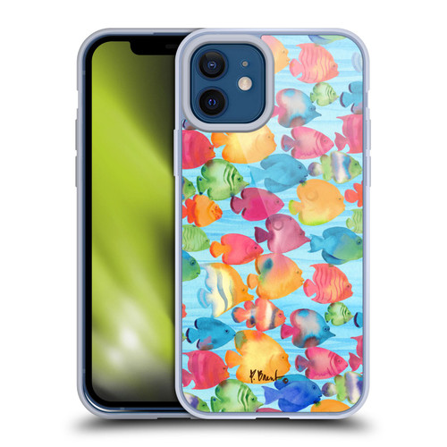 Paul Brent Coastal Tropical Fish School Soft Gel Case for Apple iPhone 12 / iPhone 12 Pro