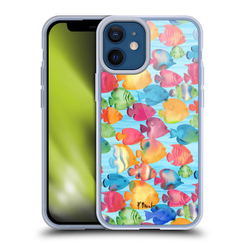 Paul Brent Coastal Tropical Fish School Soft Gel Case for Apple iPhone 12 Mini