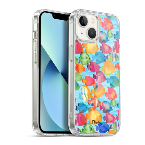 Paul Brent Coastal Tropical Fish School Soft Gel Case for Apple iPhone 13