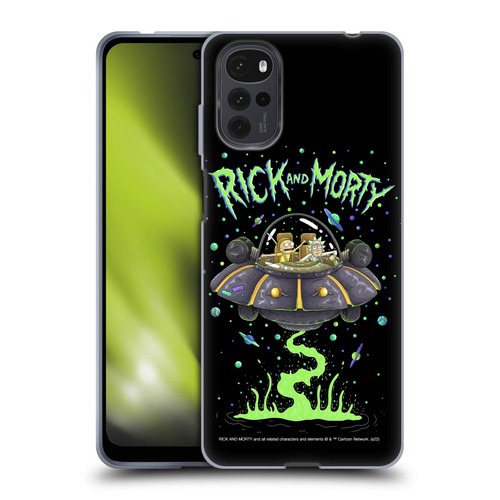 Rick And Morty Season 1 & 2 Graphics The Space Cruiser Soft Gel Case for Motorola Moto G22