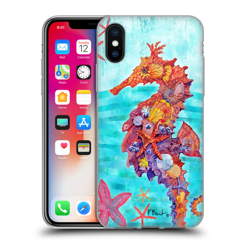 Paul Brent Coastal Seahorse Soft Gel Case for Apple iPhone X / iPhone XS