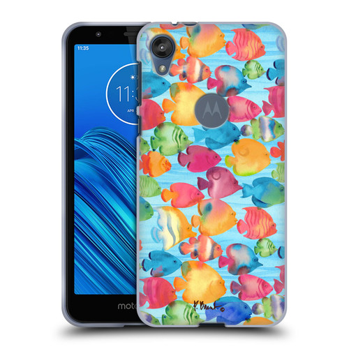 Paul Brent Coastal Tropical Fish School Soft Gel Case for Motorola Moto E6