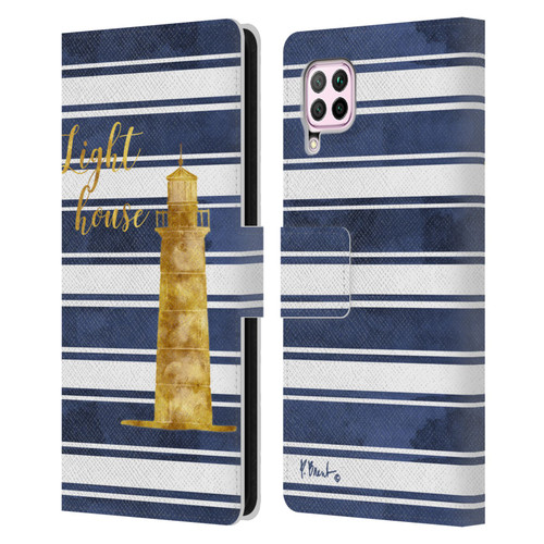 Paul Brent Nautical Lighthouse Leather Book Wallet Case Cover For Huawei Nova 6 SE / P40 Lite