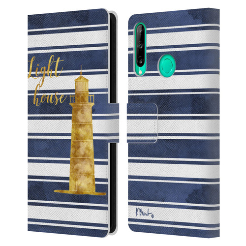 Paul Brent Nautical Lighthouse Leather Book Wallet Case Cover For Huawei P40 lite E