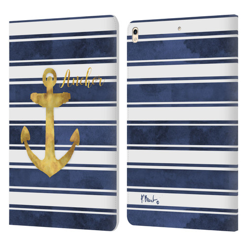 Paul Brent Nautical Anchor Leather Book Wallet Case Cover For Apple iPad Pro 10.5 (2017)