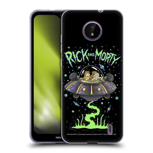 Rick And Morty Season 1 & 2 Graphics The Space Cruiser Soft Gel Case for Nokia C10 / C20