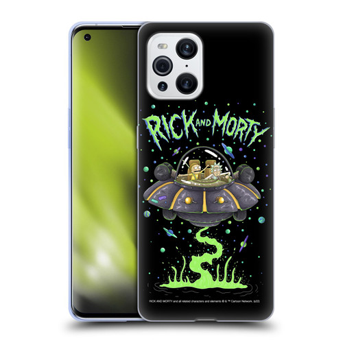 Rick And Morty Season 1 & 2 Graphics The Space Cruiser Soft Gel Case for OPPO Find X3 / Pro