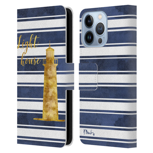 Paul Brent Nautical Lighthouse Leather Book Wallet Case Cover For Apple iPhone 13 Pro