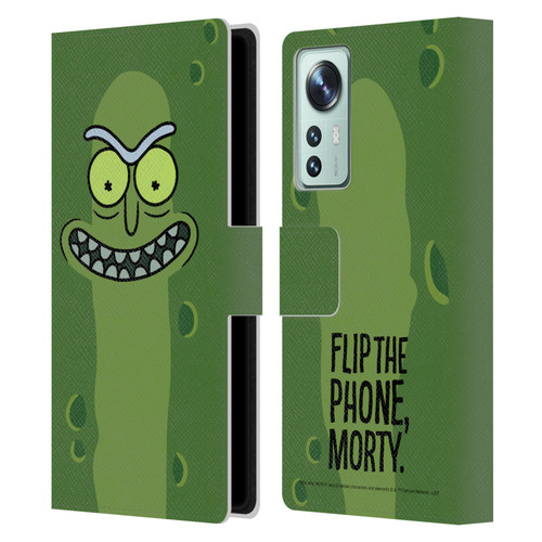 Rick And Morty Season 3 Graphics Pickle Rick Leather Book Wallet Case Cover For Xiaomi 12