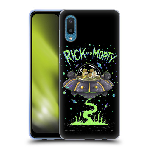 Rick And Morty Season 1 & 2 Graphics The Space Cruiser Soft Gel Case for Samsung Galaxy A02/M02 (2021)