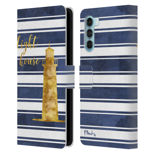 Paul Brent Nautical Lighthouse Leather Book Wallet Case Cover For Motorola Edge S30 / Moto G200 5G