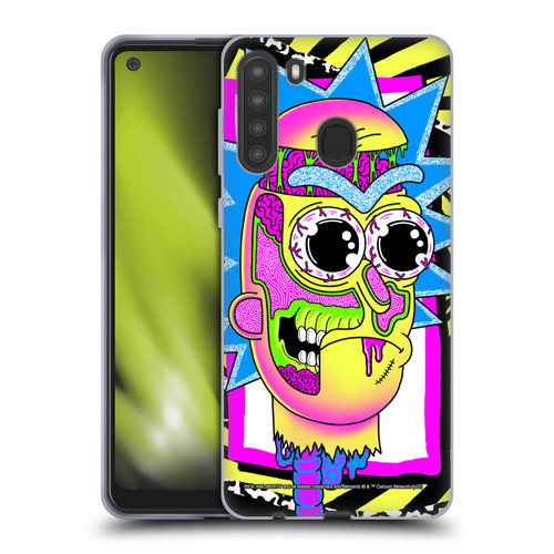 Rick And Morty Season 1 & 2 Graphics Rick Soft Gel Case for Samsung Galaxy A21 (2020)