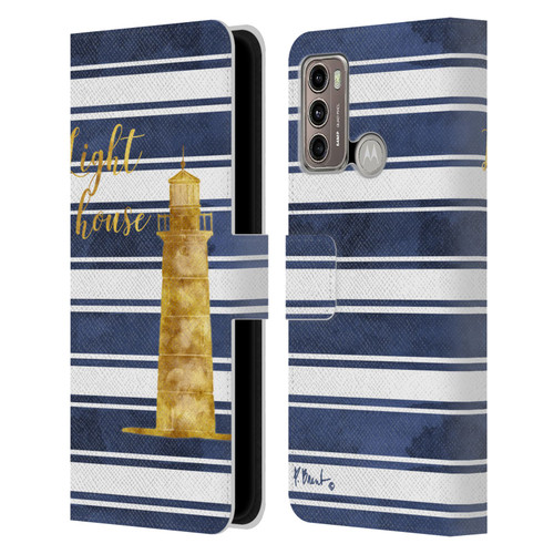 Paul Brent Nautical Lighthouse Leather Book Wallet Case Cover For Motorola Moto G60 / Moto G40 Fusion