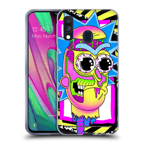 Rick And Morty Season 1 & 2 Graphics Rick Soft Gel Case for Samsung Galaxy A40 (2019)
