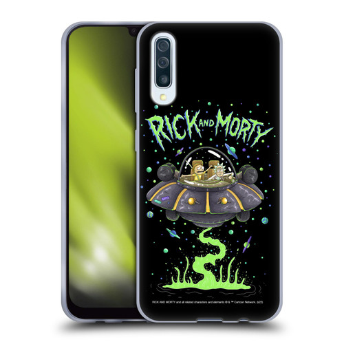 Rick And Morty Season 1 & 2 Graphics The Space Cruiser Soft Gel Case for Samsung Galaxy A50/A30s (2019)