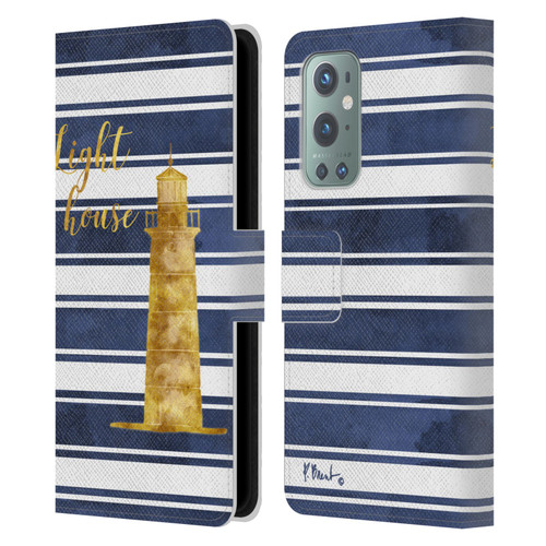 Paul Brent Nautical Lighthouse Leather Book Wallet Case Cover For OnePlus 9