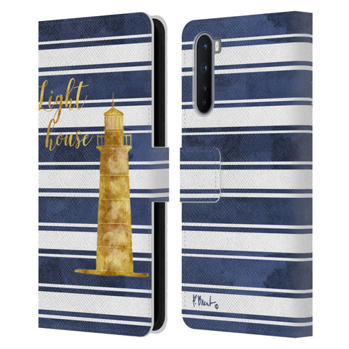 Paul Brent Nautical Lighthouse Leather Book Wallet Case Cover For OnePlus Nord 5G
