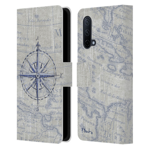 Paul Brent Nautical Vintage Compass Leather Book Wallet Case Cover For OnePlus Nord CE 5G