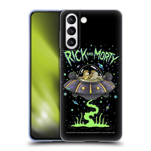Rick And Morty Season 1 & 2 Graphics The Space Cruiser Soft Gel Case for Samsung Galaxy S21 5G