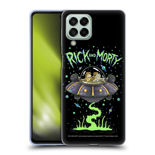 Rick And Morty Season 1 & 2 Graphics The Space Cruiser Soft Gel Case for Samsung Galaxy M53 (2022)