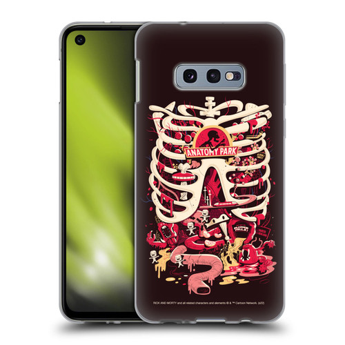 Rick And Morty Season 1 & 2 Graphics Anatomy Park Soft Gel Case for Samsung Galaxy S10e