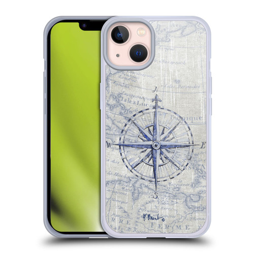 Paul Brent Nautical Vintage Compass Soft Gel Case for Apple iPhone 13