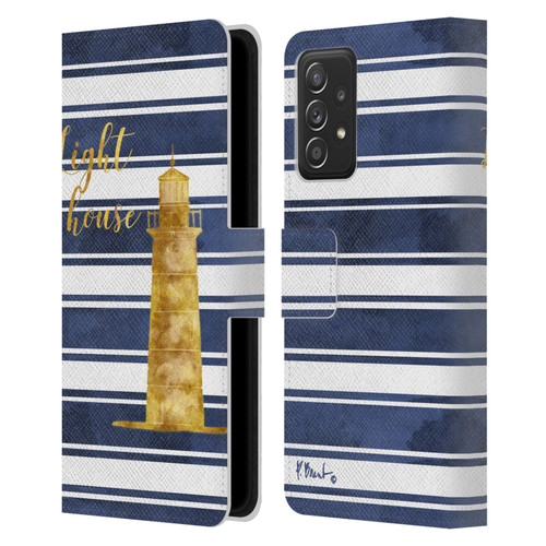 Paul Brent Nautical Lighthouse Leather Book Wallet Case Cover For Samsung Galaxy A52 / A52s / 5G (2021)