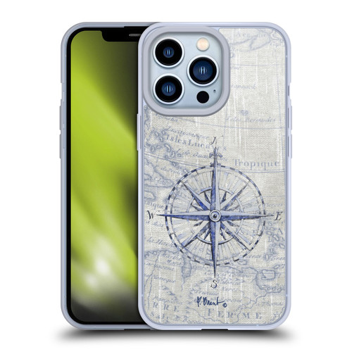Paul Brent Nautical Vintage Compass Soft Gel Case for Apple iPhone 13 Pro