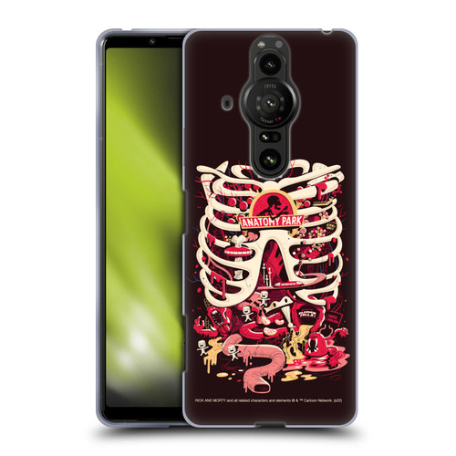 Rick And Morty Season 1 & 2 Graphics Anatomy Park Soft Gel Case for Sony Xperia Pro-I