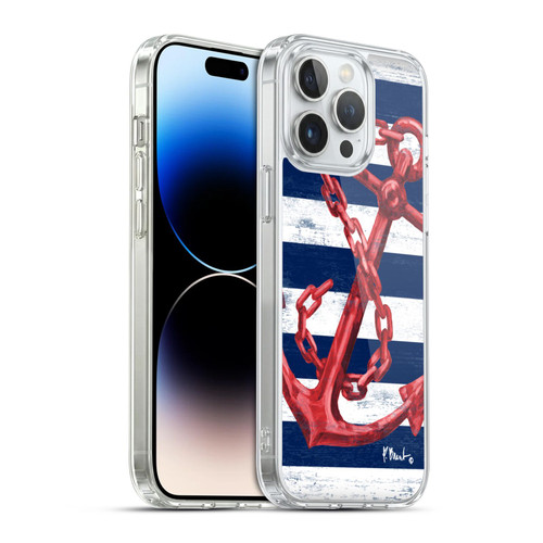 Paul Brent Nautical Westerly Anchor Red Soft Gel Case for Apple iPhone 14 Pro Max & MagSafe